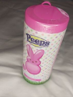 Peeps Pink Bunny Strawberry Scented Bath Bubbles With Wand